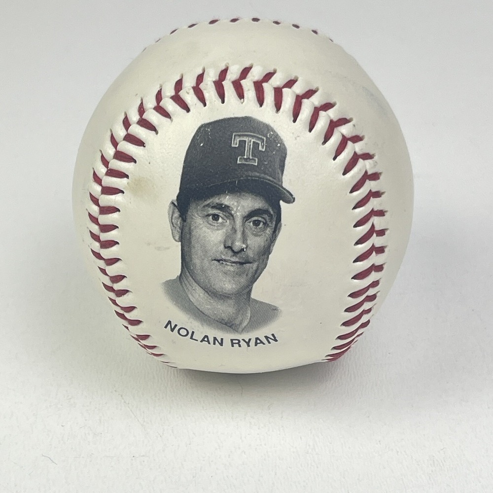1993 TX Texas Rangers Nolan Ryan Chevron Team Stars Photo Picture Ball Baseball